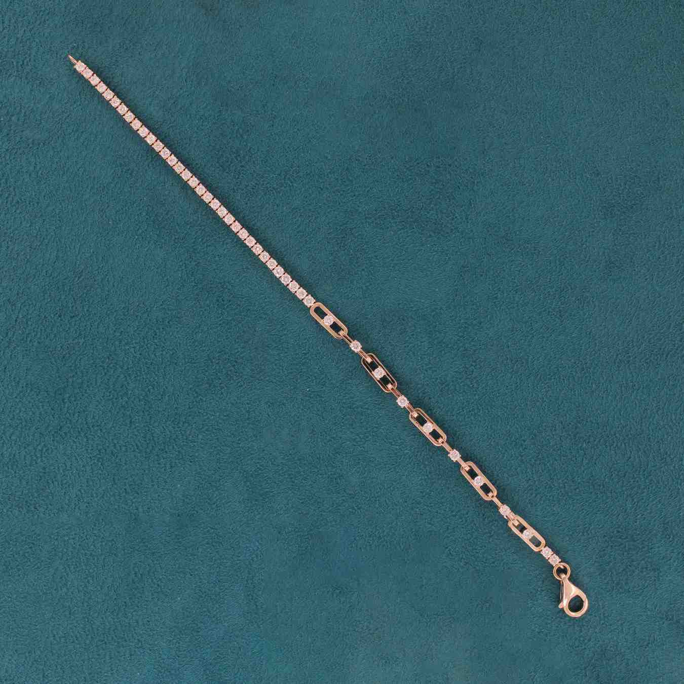 Selviora Arc Diamond Tennis Bracelet