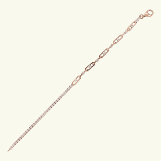 Selviora Arc Diamond Tennis Bracelet
