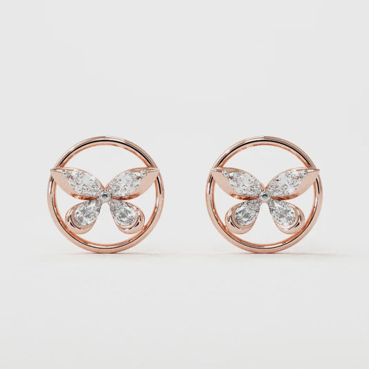 Rynel Icon Diamond Stud Earrings