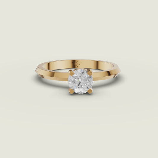 Elvara Solitaire Diamond Engagement Ring